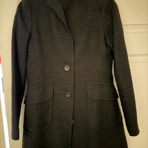 Theory Black Women's Pea Coat